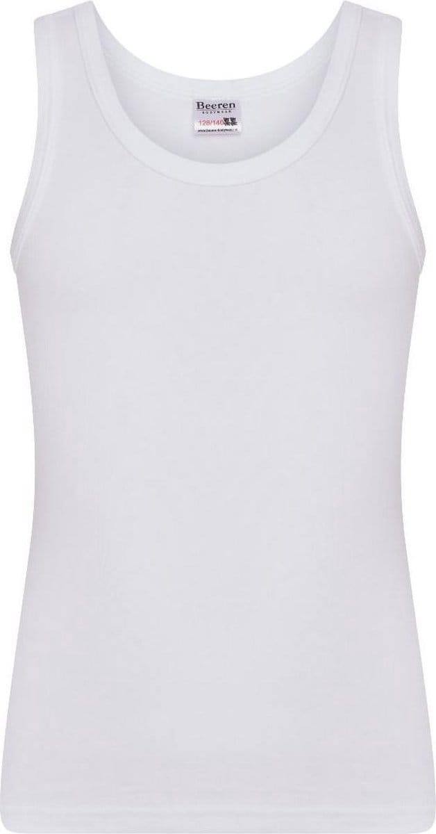 Beeren Bodywear Jongens Singlet 1-pack PA/EA - Wit - Maat 110/116