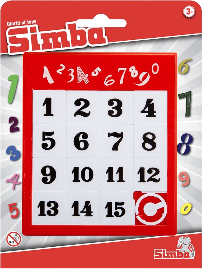 Simba - Moving Puzzle Numbers - Puzzelspel - Vanaf 3 jaar.
