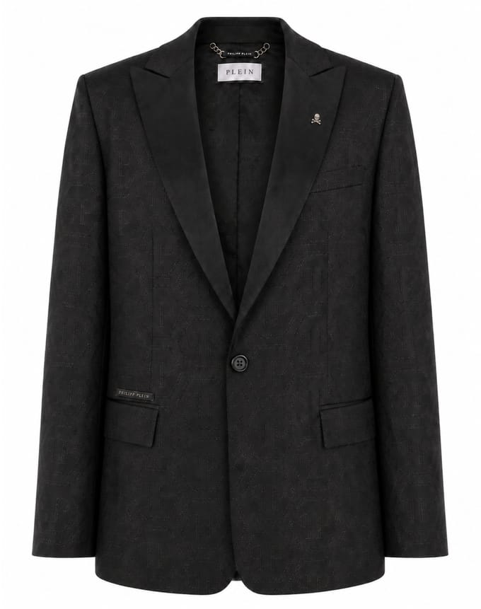 Jacquard Blazer Regular Fit Monogram