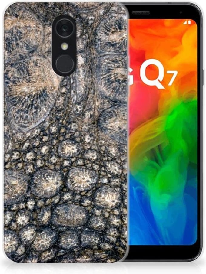 LG Q7 TPU Hoesje Krokodillenprint
