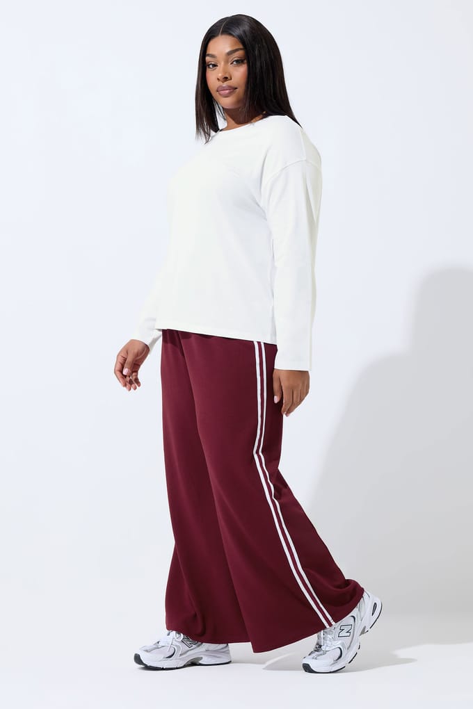 Limited Collection Wit Oversized Tshirt Met Lange Mouwen Size 46