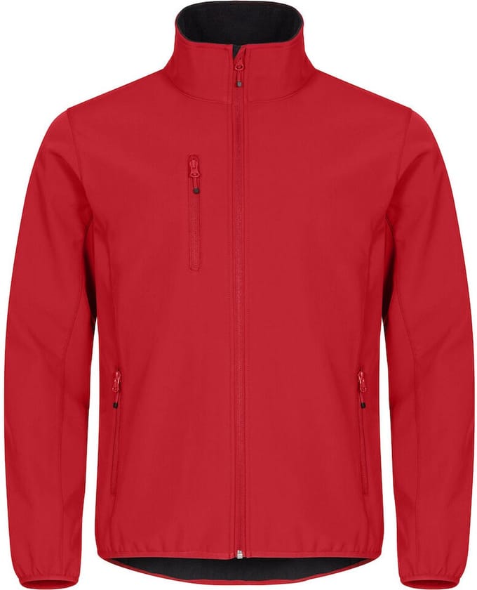 Clique Basic Softshell Jas Heren Red maat XS