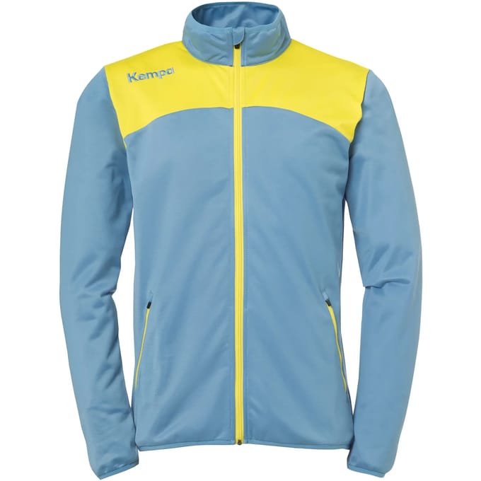 Kempa Emotion 2.0 Polyesterjack Dove Blauw-Limoen Geel Maat S