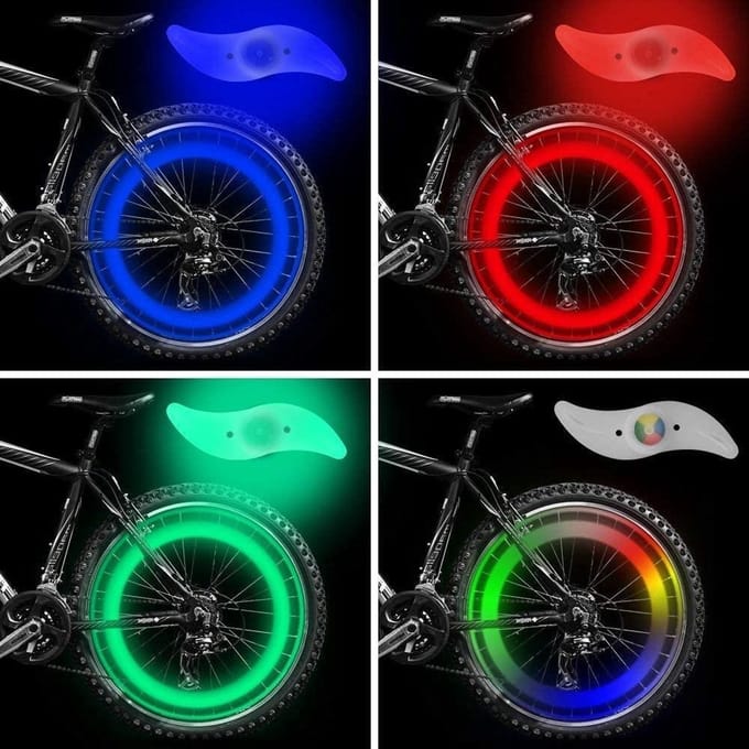 Doodadeals® Spaakverlichting Kinderfiets - Fietswielverlichting - LED - Rood - Set van 2