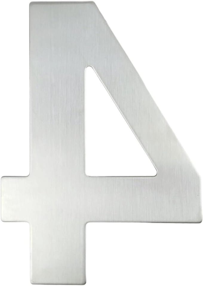 Huisnummer - Deurnummer - Adres Aanduiding - Gepolijst Uiterlijk - 30 cm - Zwart