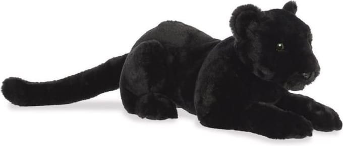 Aurora Pluche knuffel - zwarte panter - 51 cm - kinder speelgoed dieren knuffels