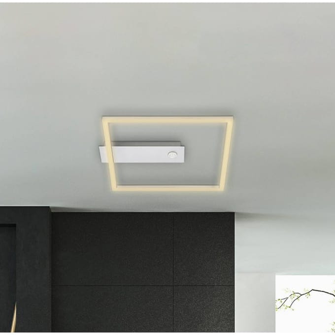 BRILONER Nici - LED Plafondlamp met bewegingssensor - plafonniére met bewegingsmelder - aluminium - 12.5W