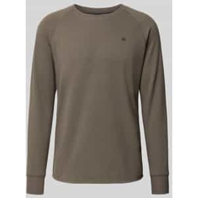 Regular fit shirt met lange mouwen in gebreide look, model 'Jirgi'