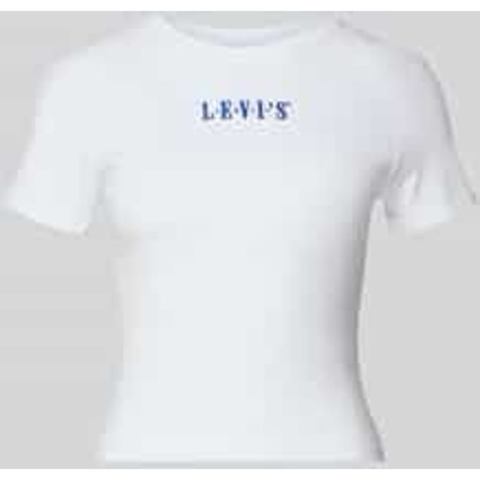 T-shirt met labelstitching