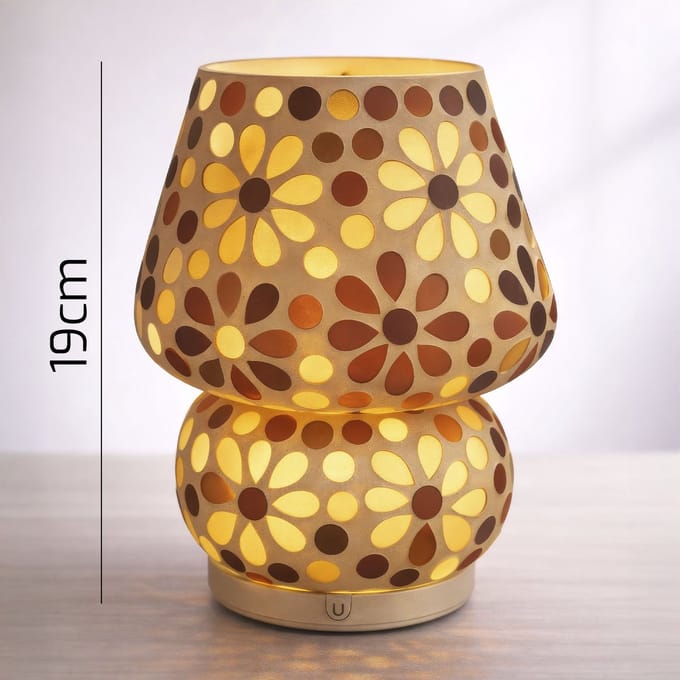 Arca Italy Mushroom Tafellamp ROMA, 19cm hoog, LED, oplaadbaar, giftbox