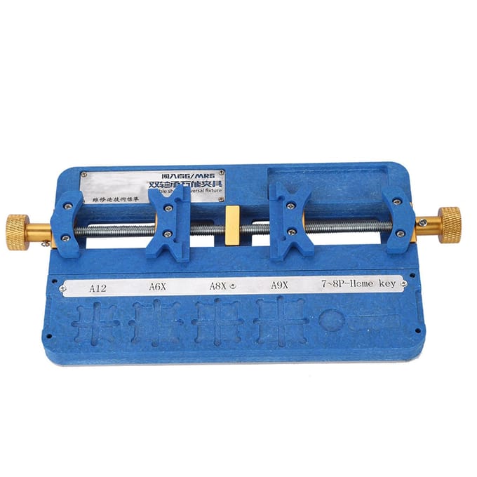 Support Universel de Réparation Professionnel pour Téléphone, Support de Carte Mère PCB à Puce IC, Double Roulement blue