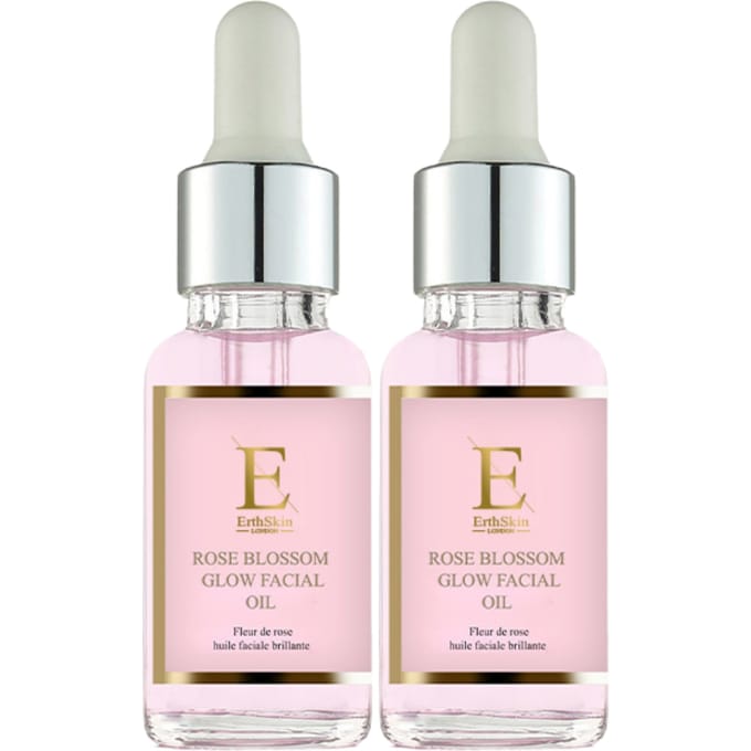 ErthSkin London 2x Rozenbloesem Glow Gezichtsolie 1