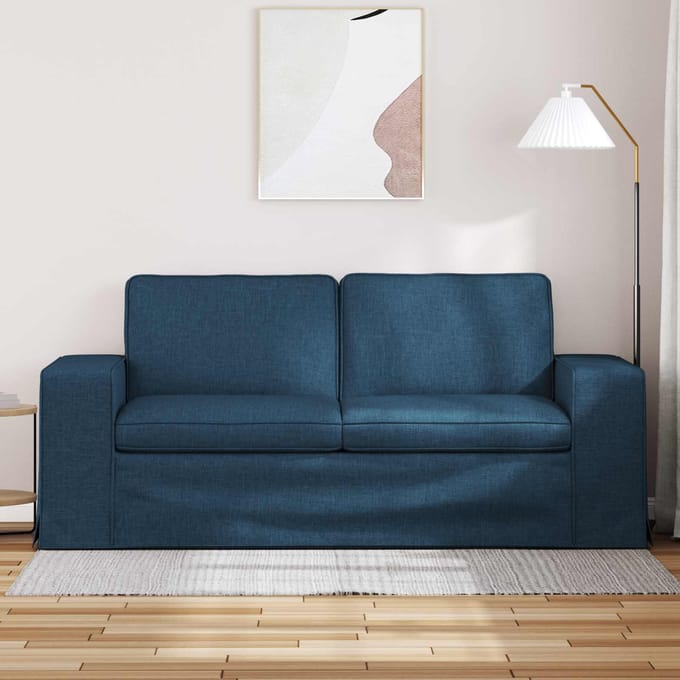 vidaXL - Bank - Blauw - 182 - x - 80 - x - 82 - cm - Stof