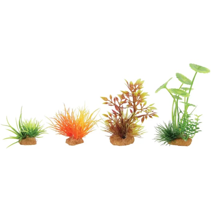 Decor plant boit mix model 3 voor aquarium Zolux (x4)