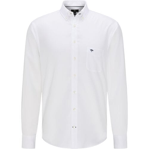 Fynch-Hatton Overhemd All-Season Oxford Uni Wit / male