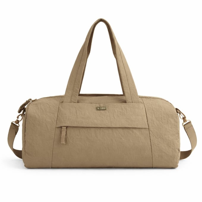 Solier FB52 Lunea – Sporttas dames – Lichtgewicht – Waterdichte binnenzak – Verstelbare schouderriem – Beige