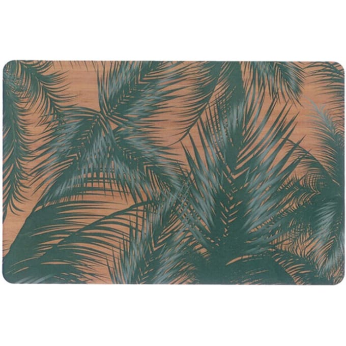 Unique Living | Placemat Nica | Rechthoekig | Polyester | Donkergroen | 30x45cm