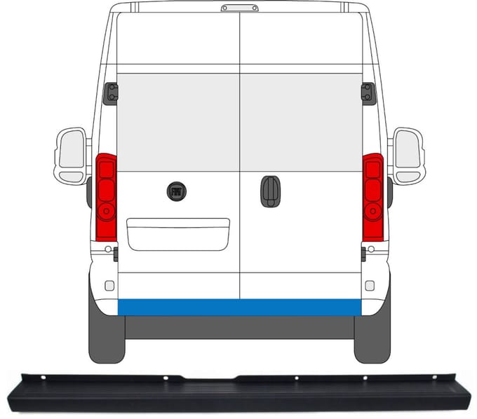 Achterbumper voor Peugeot Boxer 2018-