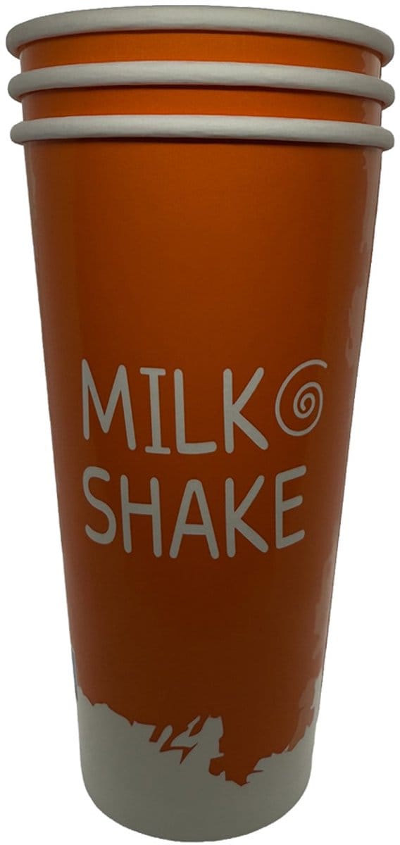 Milkshakebekers Karton 500 cc – Smoothie Bekers – 1000 Stuks