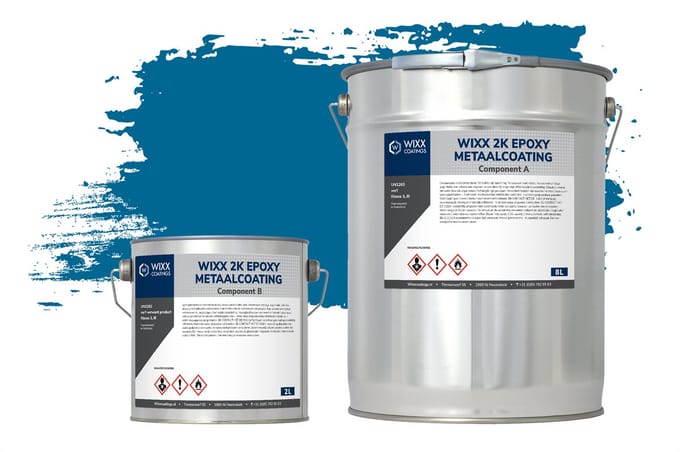 Wixx 2K Epoxy Metaalcoating - 5L - RAL 5017 | Verkeersblauw