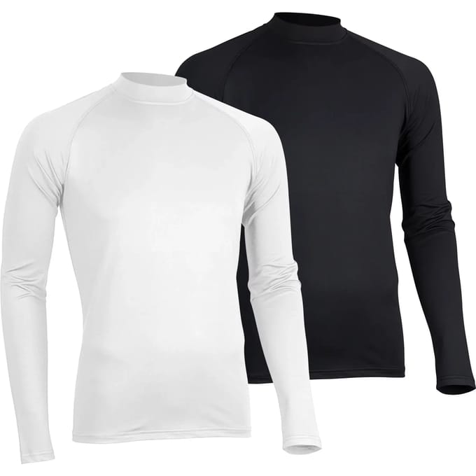 Avento Shirt Base Layer Lange Mouw - Mannen - Zwart - Maat XXL