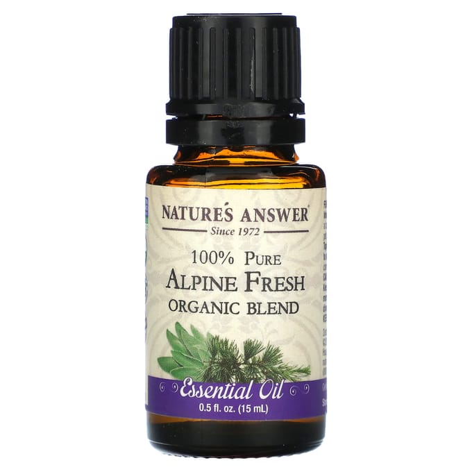 Nature'S Answer, 100% Pure Organic Essential Oil Blend, Alpine Fresh, 15 Ml (0.5 Fl Oz)