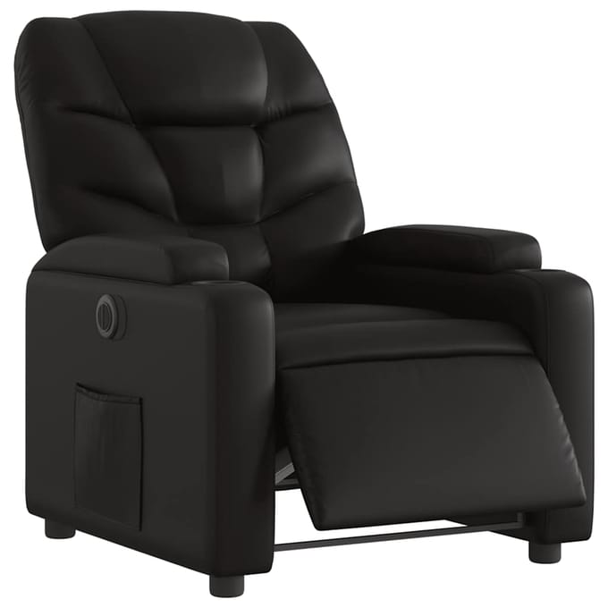 vidaXL - Fauteuil - elektrisch - verstelbaar - kunstleer - zwart