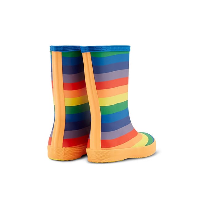 Hunter First Rainbow Print Rubberen Unisex Kinderen Multicolor Regenlaarzen