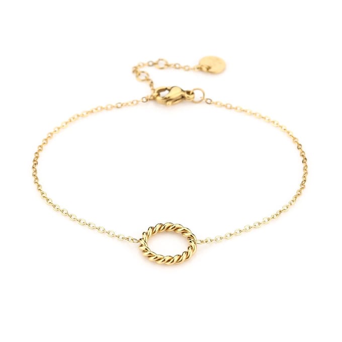 Jomide Armband - Cirkel Open - Goudkleurig