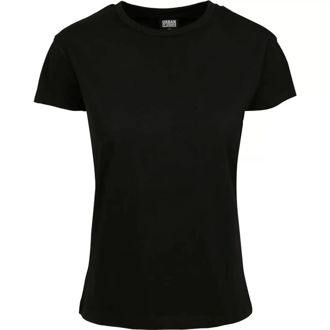 Urban Classics - Basic Box Dames T-shirt - S - Zwart