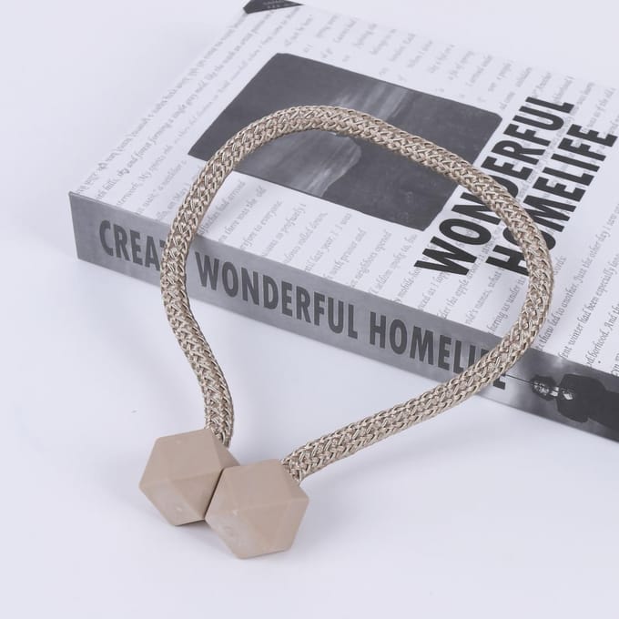 1 Paar/set 48,5cm Magnetische Gordijnbinders Waterdicht Huis Gordijn Gesp voor Huishouden Lichtbruin gray