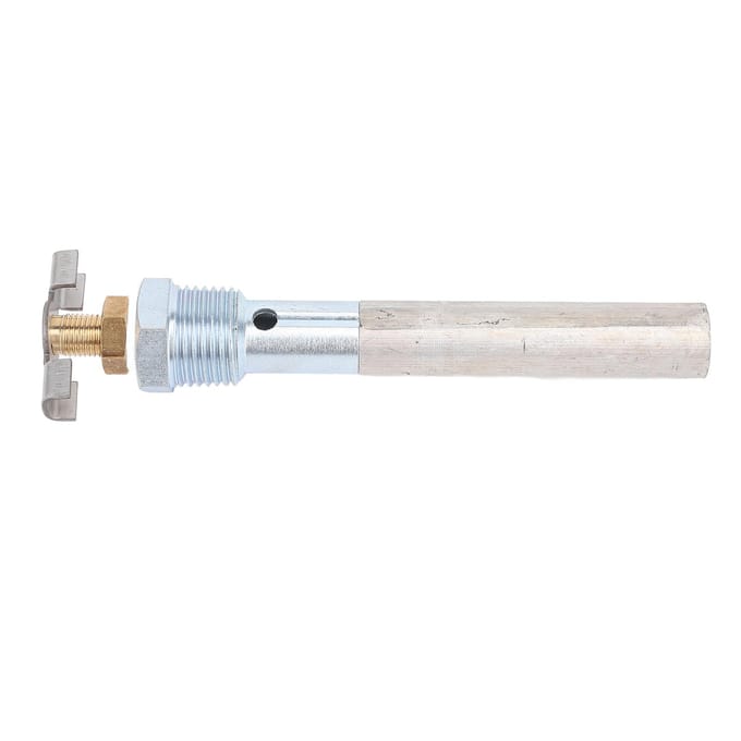 Tige d'anode de chauffe-eau de VR avec vanne de vidange 4,5 X 1 2in NPT Conception de vidange rapide Remplacement des tiges d'anode pour chauffe-eau Atwood white