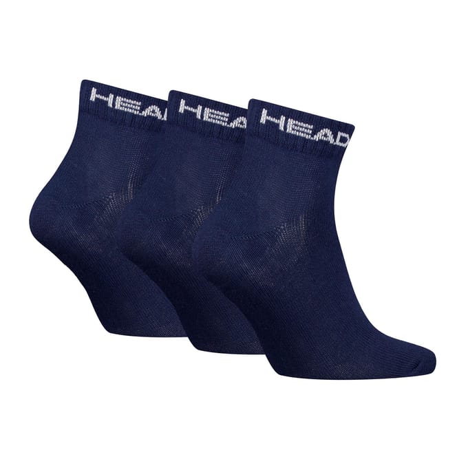HEAD unisex 3P quartersokken elements blauw