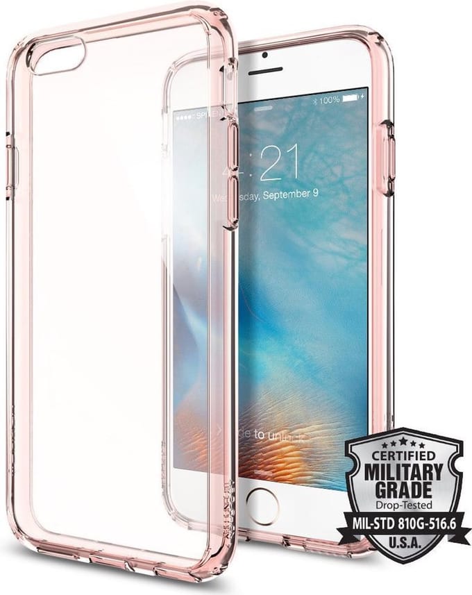 Spigen Ultra Hybrid Case Apple iPhone 6S Roze