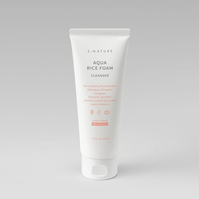 [S.NATURE] Aqua Rice Schuimreiniger 160ml white