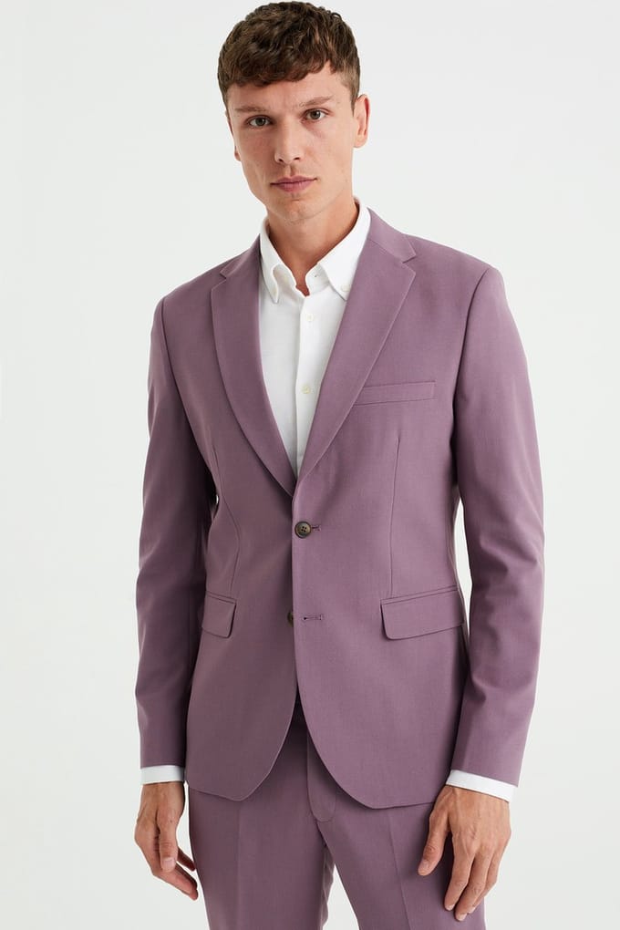 WE Fashion Heren slim fit blazer