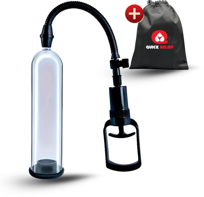 Quick Relief Penispomp™ - Penis Pomp Met Grippomp – Penispompen Penisvergroter – Penis Pomp Erectie Vergroter – Vacuumpomp Erectiepomp Masturbator