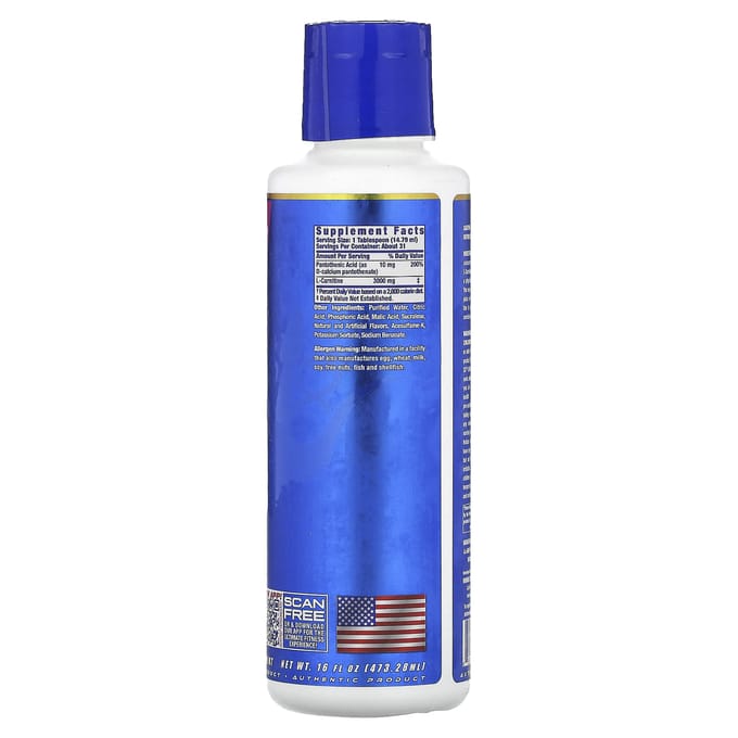 Ronnie Coleman, Vital Edition, L-CarnitineXS 3000, Gemengde Bessen Smaak, 16 fl oz (473,28 ml)