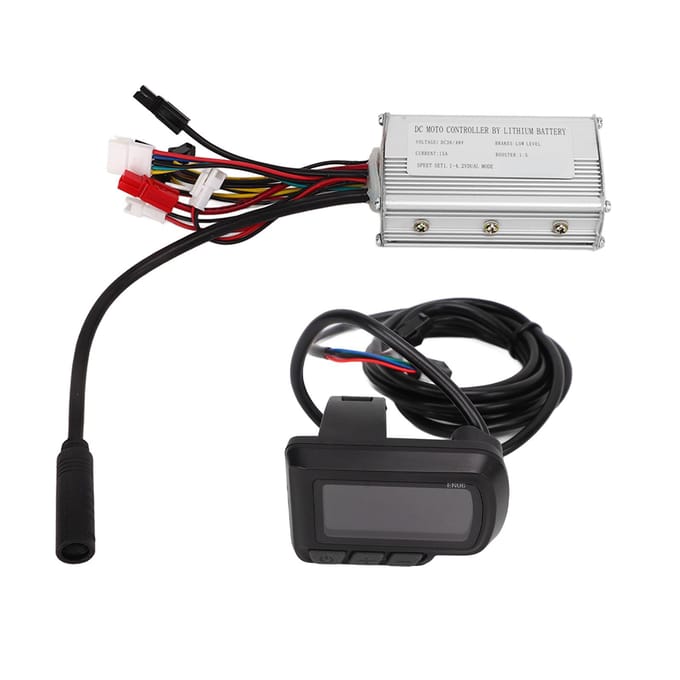 Elektrische Fiets Ombouwset met 15A Controller EN06 Paneel Duimgas Sensor voor 36V 48V 250W gray