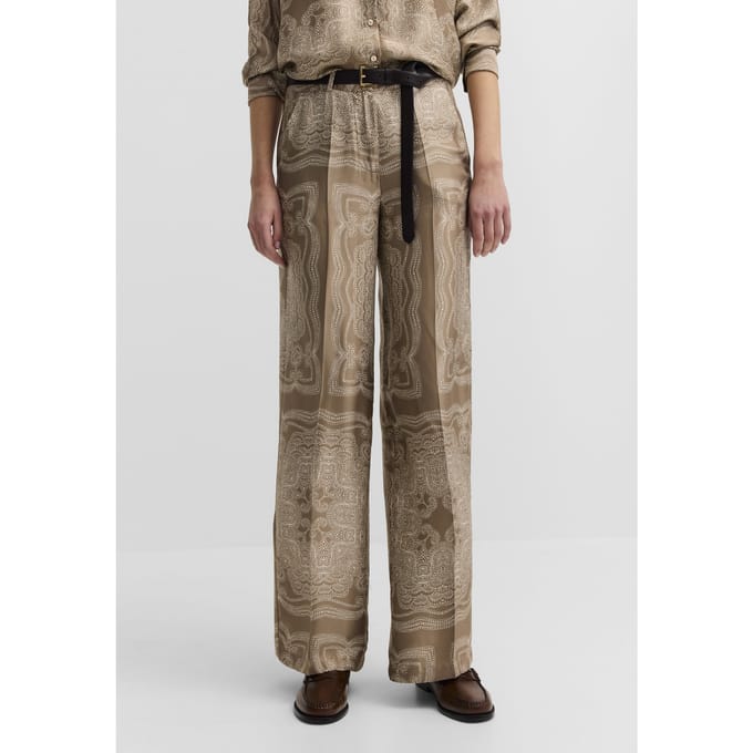 Bugatti Damen Vrijetijdsbroek Viscosebroek Grafische print