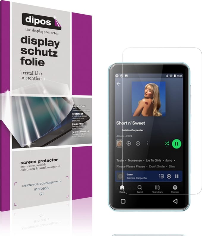 dipos – 4x Beschermfolie geschikt voor innioasis G1 | Krasbestendige & heldere Screenprotector Ultra-Thin