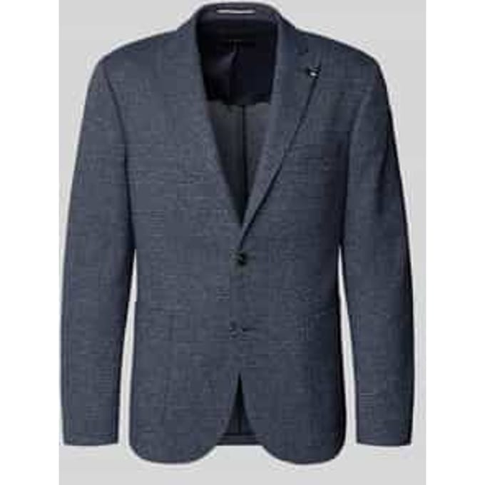slim fit 2-knoopscolbert met structuurpatroon