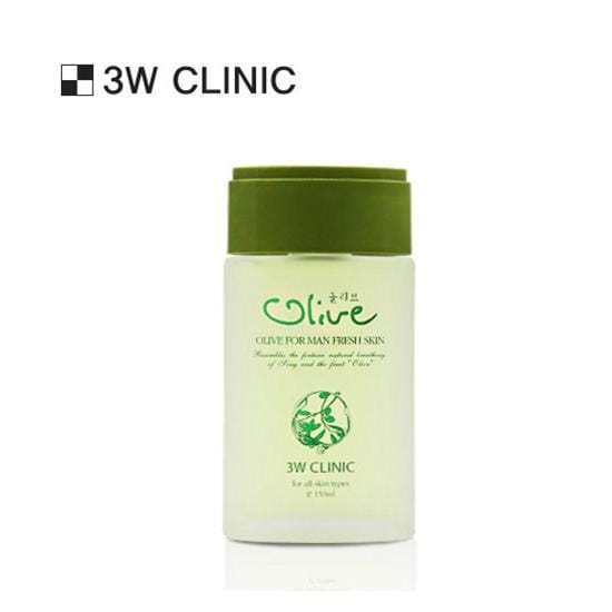 3W CLINIC Olive For Man Skin(Toner), Emulsion 150ml (3 Options) #Emulsion 150ml x 1pcs brown