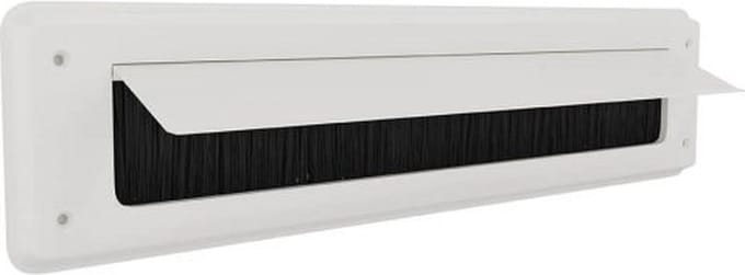 Brievenbusklep wit | Binnenbriefplaat wit | Brievenbusborstel wit met klep | door-line brievenbus classic