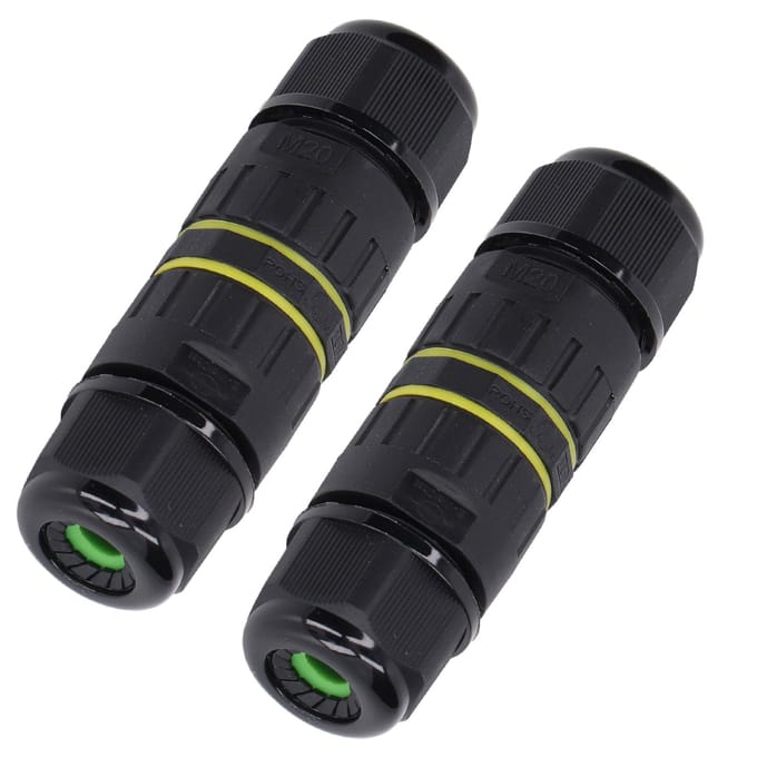 2 stuks Aansluitdoos Connector Multifunctioneel IP68 Waterdicht Aansluitdoos Kabelconnector voor