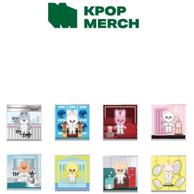 [Voorbestelling] Stray Kids - SKZOO Spinning Magnet - THIS & THAT Wolf Chan white