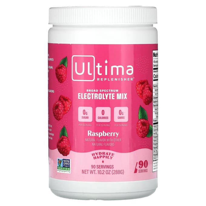Ultima Replenisher, Elektrolytenmix, Framboos, 10,2 oz (288 g)