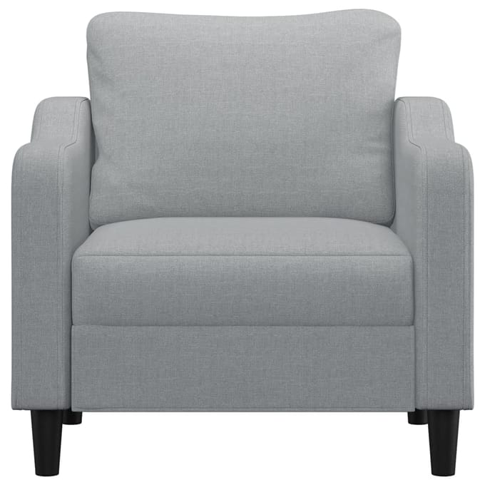 vidaXL Fauteuil 60 cm stof lichtgrijs