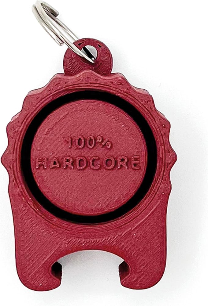 100% Hardcore PartyCap | De universele festivaldop met bieropener | Bordeaux Rood