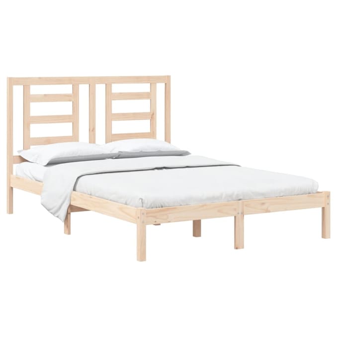 vidaXL - Bedframe - zonder - matras - massief - grenenhout - 140x200 - cm